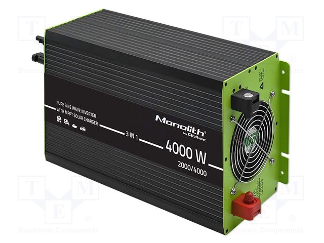 Converter: DC/AC; 2kW; Uout: 230VAC; 12VDC; 220x420x140mm; 87%; MPPT