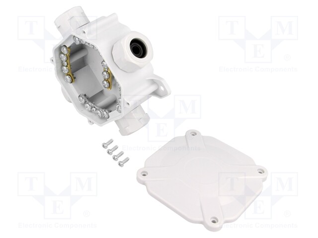 Enclosure: junction box; X: 75mm; Y: 75mm; Z: 35mm; wall mount; IP67