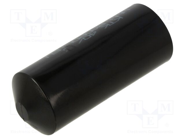 Heat shrink cap; glued; 40mm; L: 106mm; black