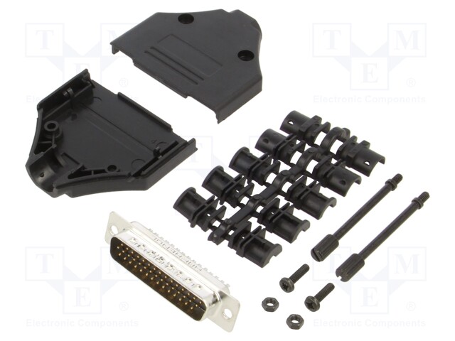 D-Sub HD; PIN: 44; male; unshielded; straight; soldering; for cable