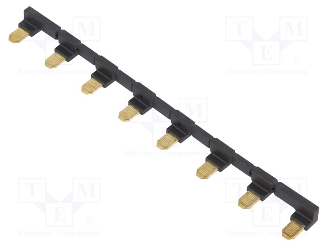 Connection bridge; 10A; 250VAC; Colour: black