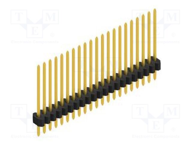 Connector: pin strips; pin header; male; PIN: 21; 1.27mm; THT; 1x21