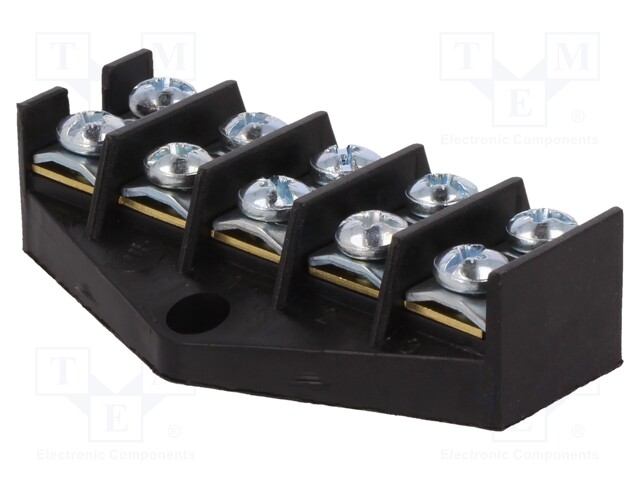 Terminal block; screw terminal; ways: 5; 10mm2; terminals: 10; 57A