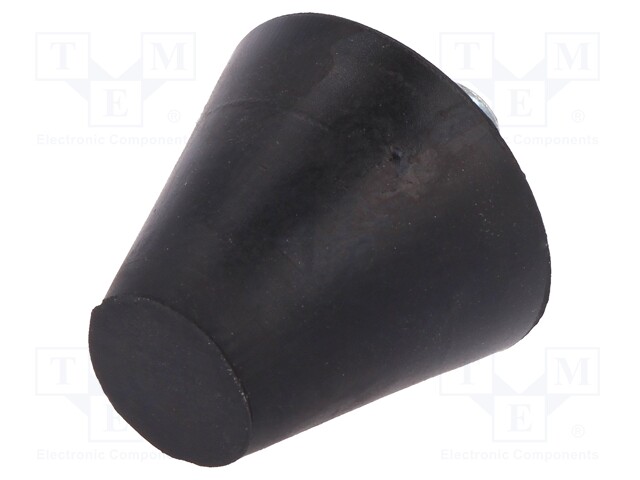 Vibroisolation foot; Ø: 20mm; Shore hardness: 70±5; 468N; 110N/mm