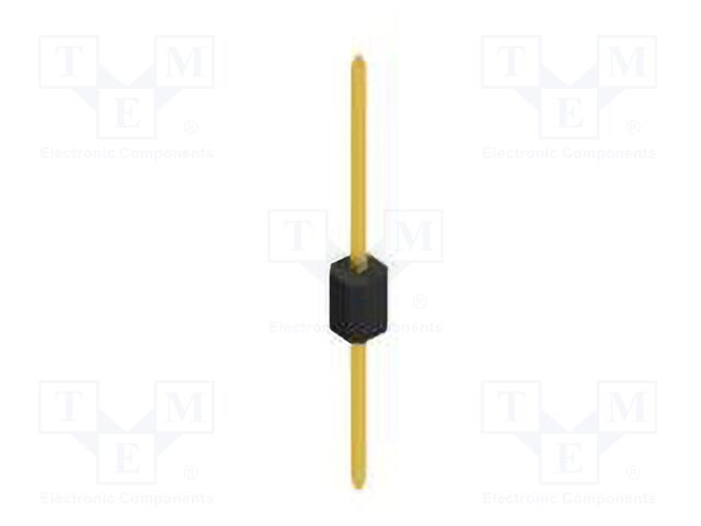 Connector: pin strips; pin header; male; PIN: 1; 1.27mm; THT; 1x1
