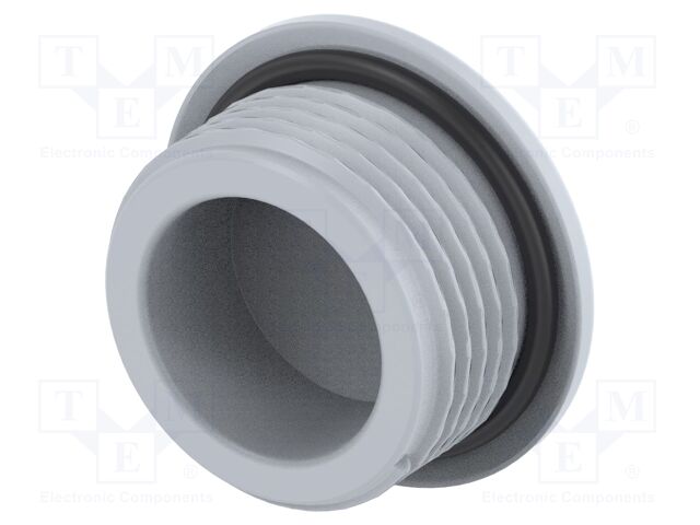 Stopper; polyamide; grey; IP68; Entrelec; Gland: PG9; 6mm; Thread: PG