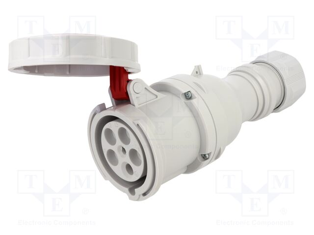 Connector: AC supply 3-phase; plug; female; 63A; 400VAC; IEC 60309