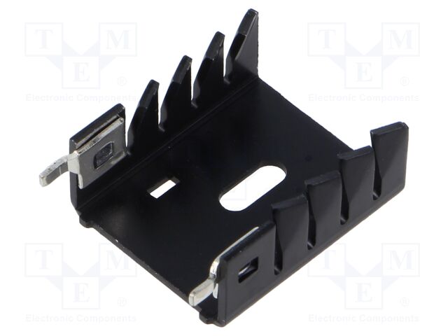 Heatsink: extruded; black; L: 30mm; W: 25.4mm; H: 12.7mm; aluminium