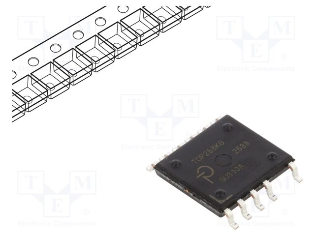 IC: PMIC; AC/DC switcher,SMPS controller; 59.4÷145kHz; eSOP8-12B