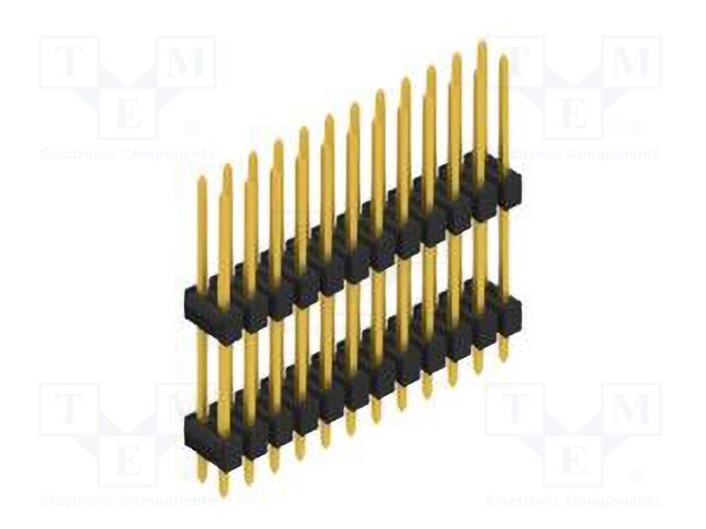 Connector: pin strips; pin header; male; PIN: 24; 2.54mm; THT; 2x12