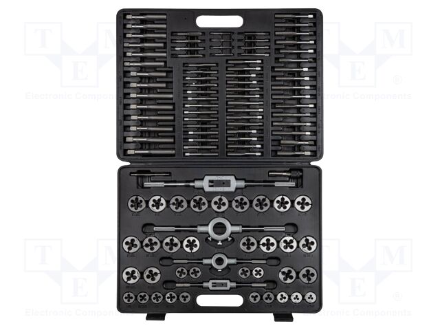 Kit: taps; Kit: taps,threading dies; 110pcs.