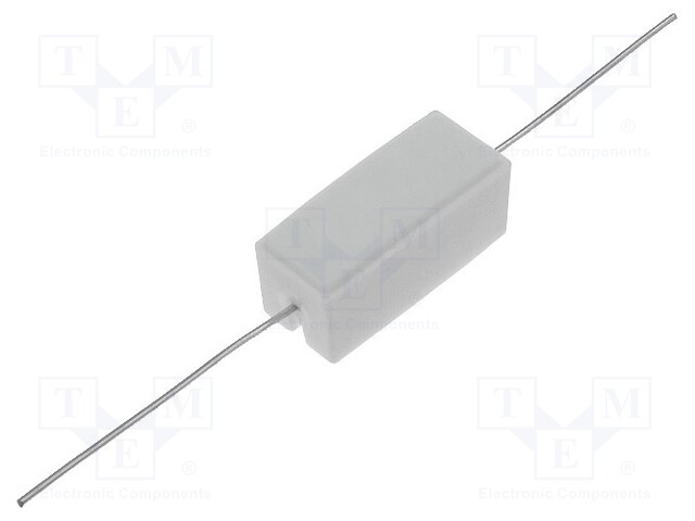 Resistor: power; cement; THT; 330Ω; 5W; ±5%; 9.5x9.5x22mm