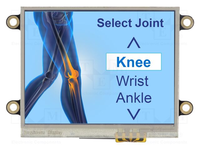 Display: TFT; 320x240; Illumin: LED; Dim: 76.9x63.9x15.7mm; 3.3V