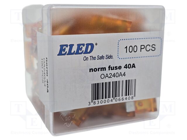 Fuse: fuse; 40A; 32VDC; automotive; 19.2mm; 19.2x5.2x19.2mm