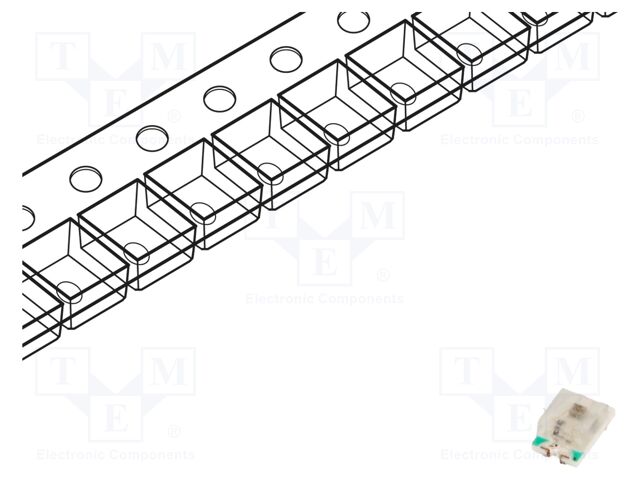 LED; bluish green; blinking; 100mcd,400mcd; 120°; 3÷5/3÷5V; 20mA