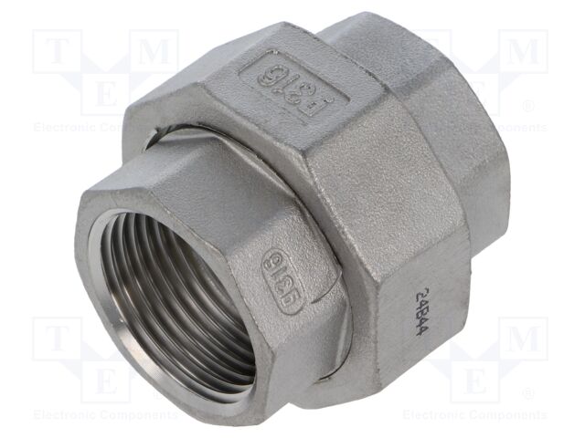 Flat,with seal,female-female; max.10.5bar; Thread: G 1"; G316