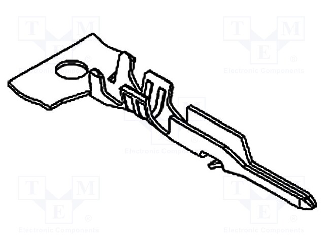 Contact; male; 28AWG÷22AWG; SPOX; crimped; bulk; for cable; 2.5mm