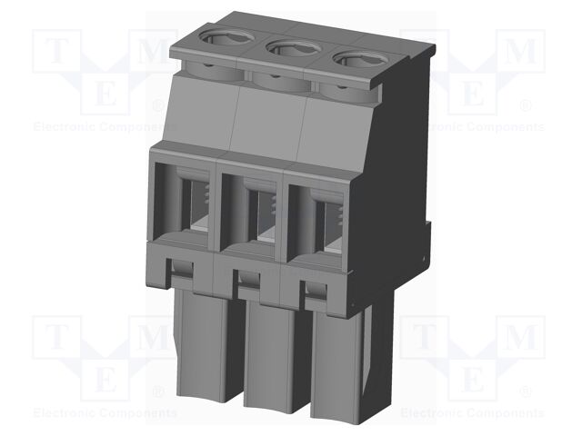 Connector: pluggable terminal block; plug; female; angled 90°