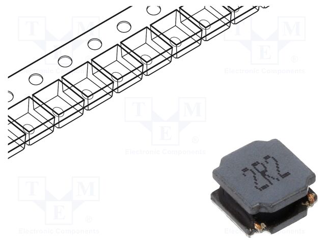 Inductor: wire; SMD; 2.2uH; Ioper: 6A; 15.6mΩ; ±20%; Isat: 7.5A