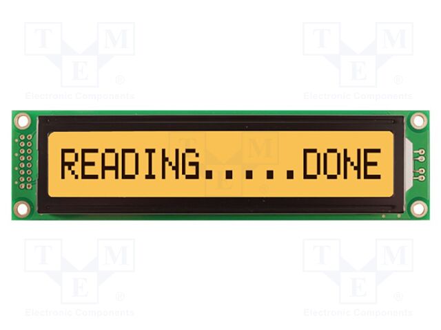 Display: LCD; FSTN Positive; 16x1; 151x40mm; LED; 5V