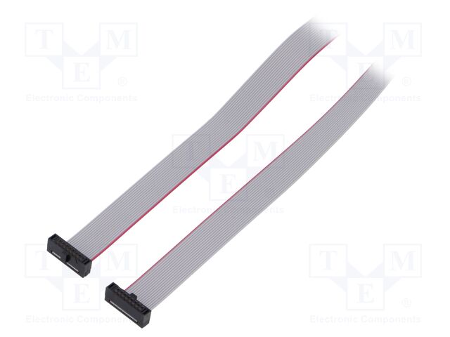 Ribbon cable with IDC connectors; Tape ph: 0.64mm; 609.6mm