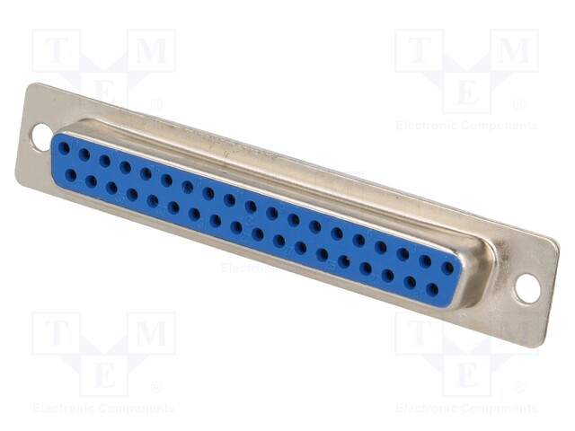 D-Sub; PIN: 37; socket; female; straight; THT; gold-plated