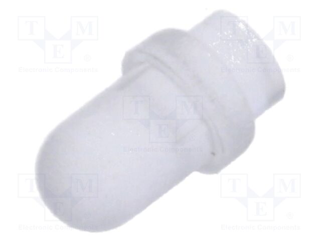 Fiber for LED; round; Ø3mm; Front: convex; straight