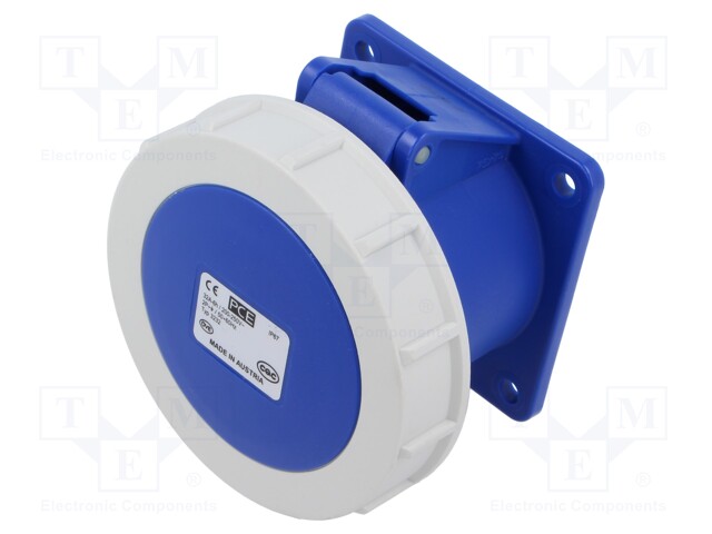 Connector: AC supply; socket; female; 32A; 230VAC; IEC 60309; IP67