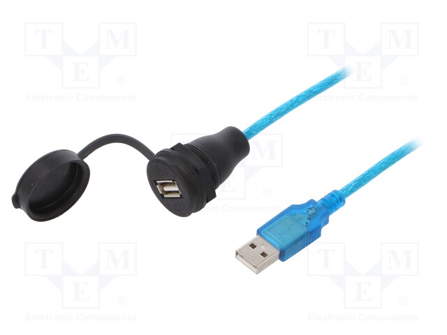 Adapter cable; USB A socket,USB A plug; 1310; USB 2.0; IP67; 2m
