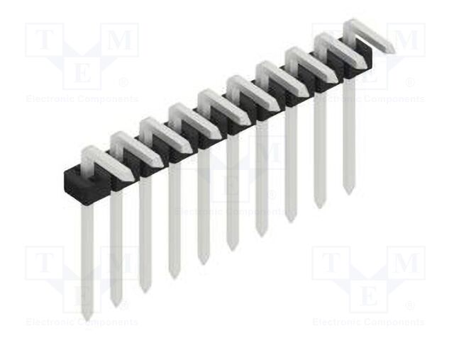 Connector: pin strips; pin header; male; PIN: 10; 2mm; THT; 1x10