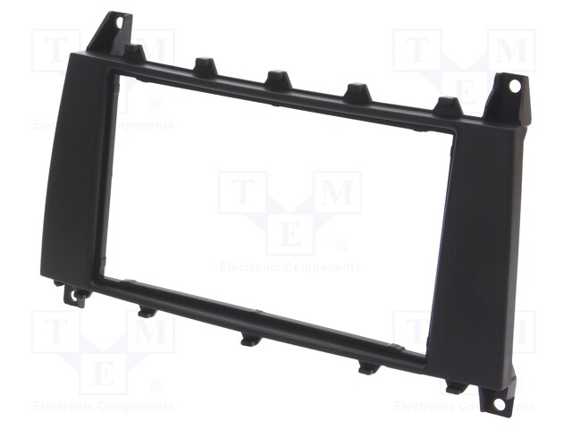 Radio mounting frame; Mercedes; 2 DIN; black