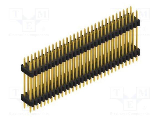 Connector: pin strips; pin header; male; PIN: 62; 1.27mm; THT; 2x31