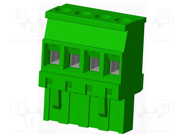 Connector: pluggable terminal block; plug; female; angled 90°