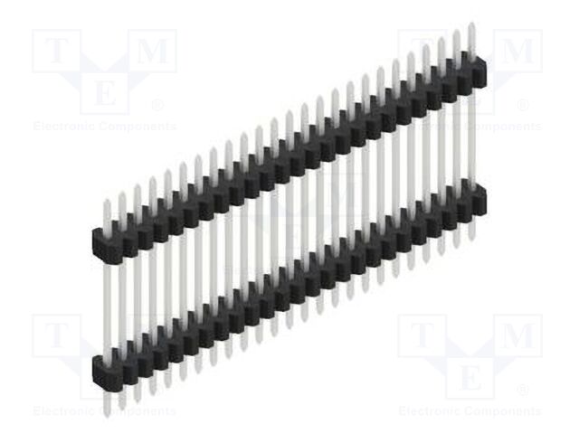 Connector: pin strips; pin header; male; PIN: 25; 1.27mm; THT; 1x25