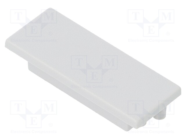 Cap for LED profiles; grey; ABS; Application: VARIO30-01