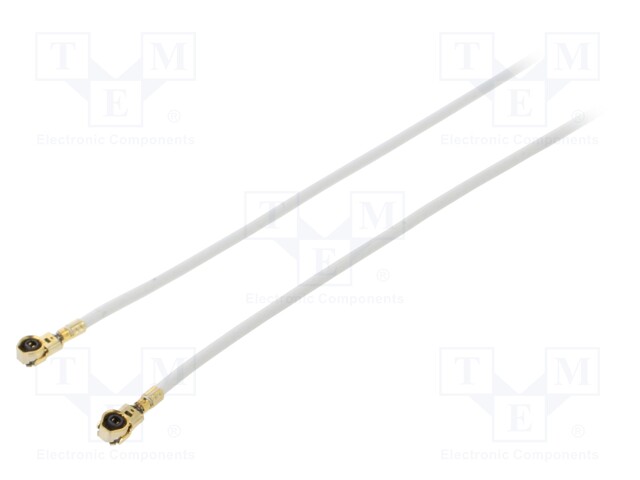 Cable: coaxial; U.FL,both sides; female; angled 90°; female; 1m