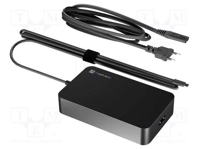 Power supply: switching; 5÷20VDC; 4.5A; Out: USB C plug; 90W; 90%