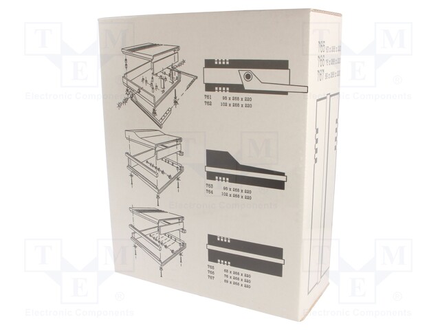Enclosure: desktop; STRUMENTALIA PULPIT; X: 216mm; Y: 268mm; Z: 95mm