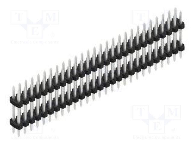 Connector: pin strips; pin header; male; PIN: 54; 2mm; THT; 2x27