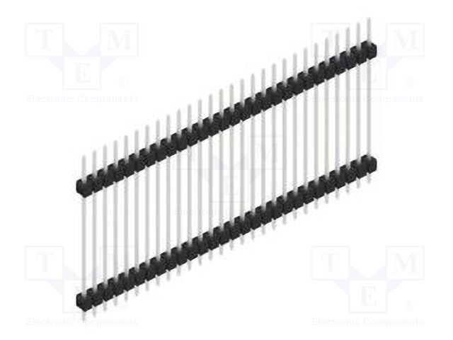 Connector: pin strips; pin header; male; PIN: 28; 2.54mm; THT; 1x28