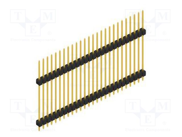 Connector: pin strips; pin header; male; PIN: 26; 2.54mm; THT; 1x26