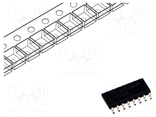 IC: digital; line decoder; SMD; SO16; HC