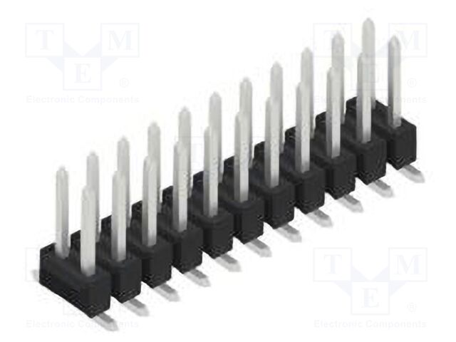 Connector: pin strips; pin header; male; PIN: 22; 2.54mm; SMT; 2x11