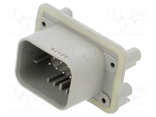 14POS,PIN DIA 1.3,HDR ASSY,180DEG,COD 4