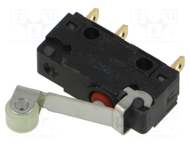 Microswitch SNAP ACTION; 5A/250VAC; with lever (with roller)