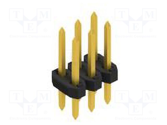 Connector: pin strips; pin header; male; PIN: 6; 2mm; THT; 2x3; 100V