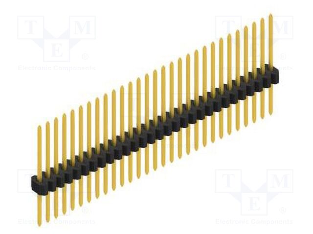 Connector: pin strips; pin header; male; PIN: 29; 1.27mm; THT; 1x29