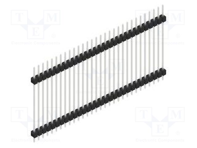 Connector: pin strips; pin header; male; PIN: 30; 2.54mm; THT; 1x30
