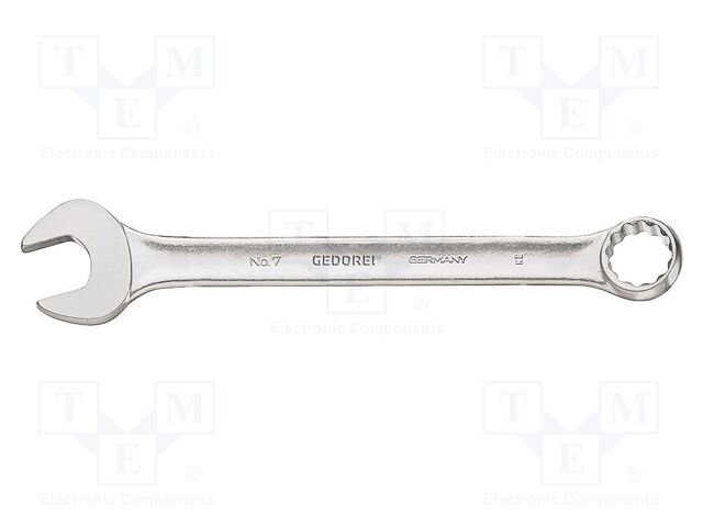 Wrench; bent,combination spanner; 9/16"; tool steel; 180mm