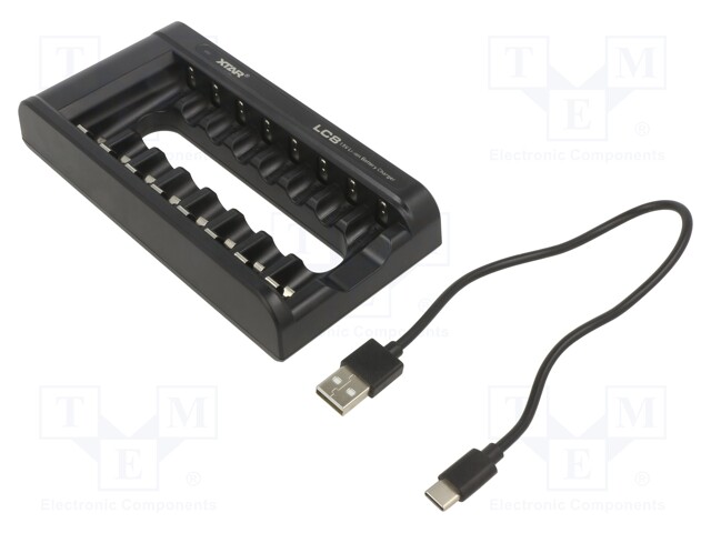 Charger: for rechargeable batteries; Li-Ion; 1.5V; 5VDC